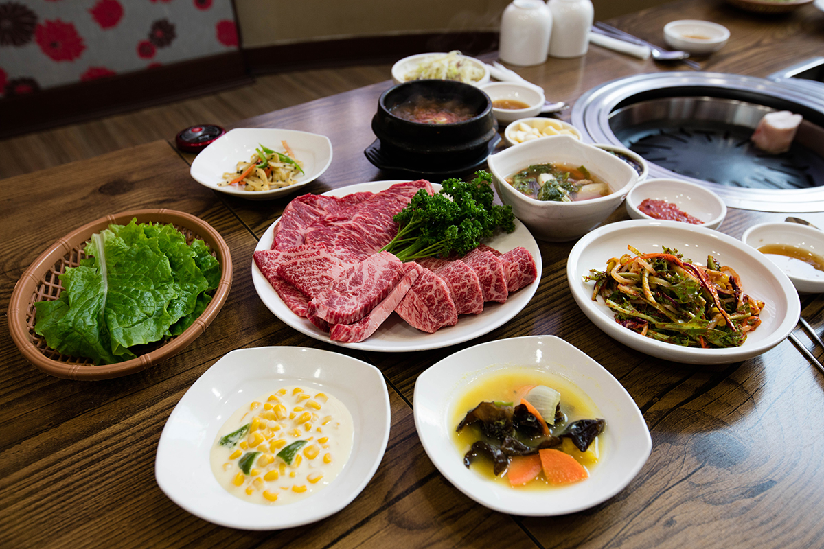알밤한우 한상차림